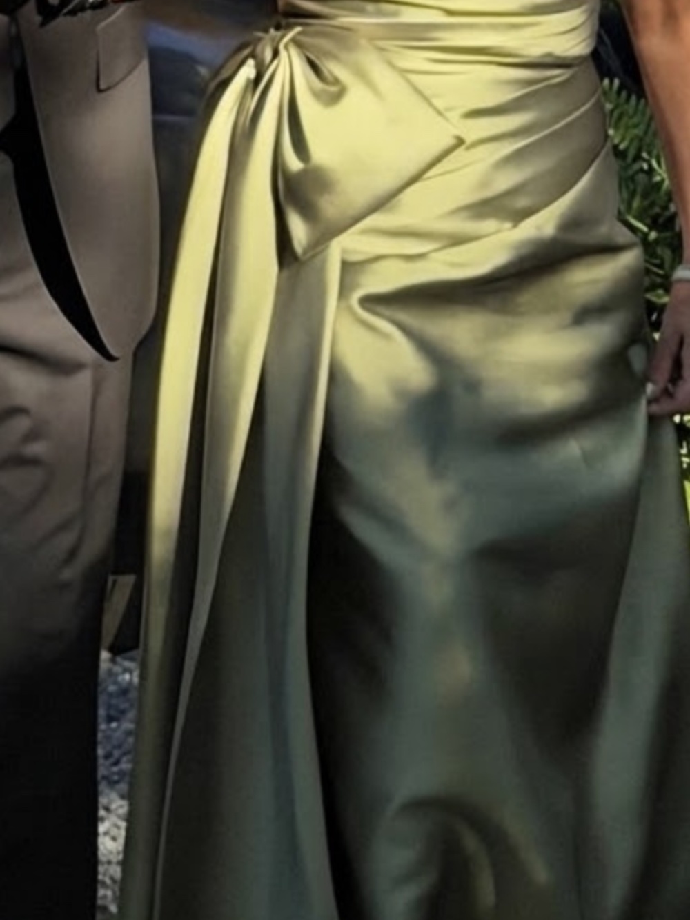 Sage green mother of the bride gown